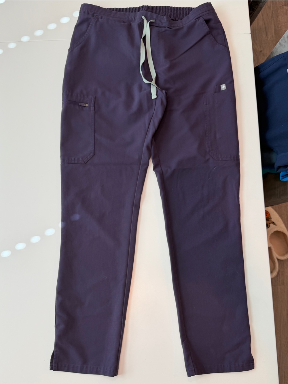 FIGS Yola Scrub Jogger Pants Purple Shadow Small